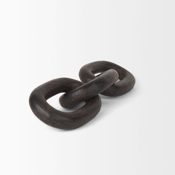 Tayla Large Black Brown Wood Chain Link 3