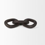 Tayla Large Black-Brown Wood Chain Link