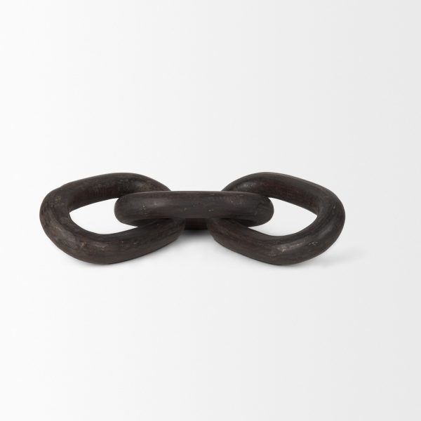 Tayla Large Black Brown Wood Chain Link 4