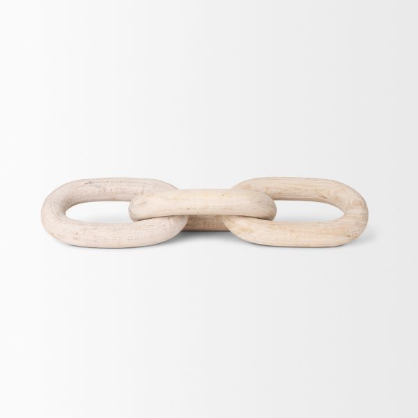 Tayla Large Blonde Wood Chain Link 1