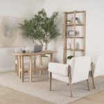Taylin Light Brown Solid Wood Desk