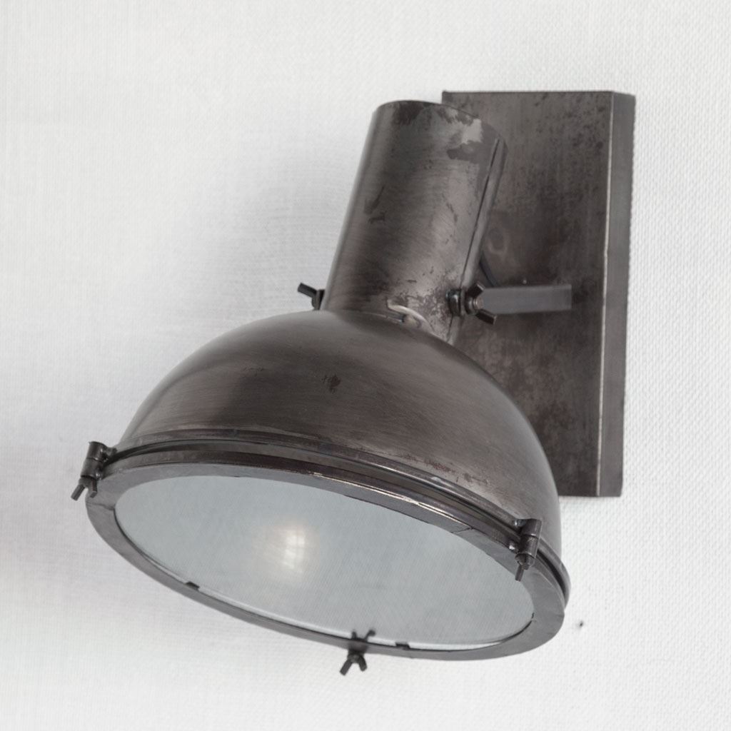 Taza 10.3x12 Gray Metal Dome Shade Wall Sconce 4 Taza 10.3x12 Gray Metal Dome Shade Wall Sconce - Image 4