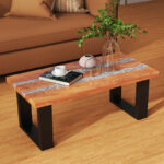 Teak Wood Coffee Table with River-Inspired Epoxy Tabletop 12 Teak Wood Coffee Table with River-Inspired Epoxy Tabletop