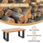 Teak Wood Coffee Table with River-Inspired Epoxy Tabletop 14 Teak Wood Coffee Table with River-Inspired Epoxy Tabletop
