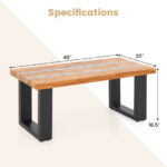 Teak Wood Coffee Table with River-Inspired Epoxy Tabletop 11 Teak Wood Coffee Table with River-Inspired Epoxy Tabletop