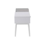 Telephone White Wood Contemporary Bench with Drawer 12 Telephone White Wood Contemporary Bench with Drawer