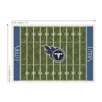 Tennessee Titans 6x8 Homefield Football Field Area Rug