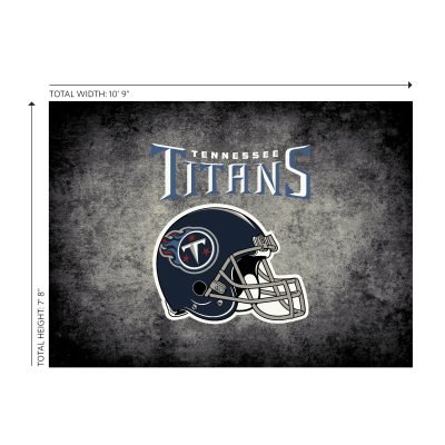 Tennessee Titans 8x11 Distressed Area Rug
