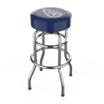 Tennessee Titans Chrome Logo American Crafted Bar Stool