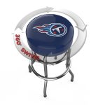 Tennessee Titans Chrome Logo American Crafted Bar Stool