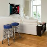 Tennessee Titans Chrome Logo American Crafted Bar Stool