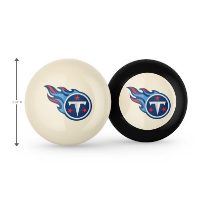 Tennessee Titans Grade A Polyester Logo Billiard Balls