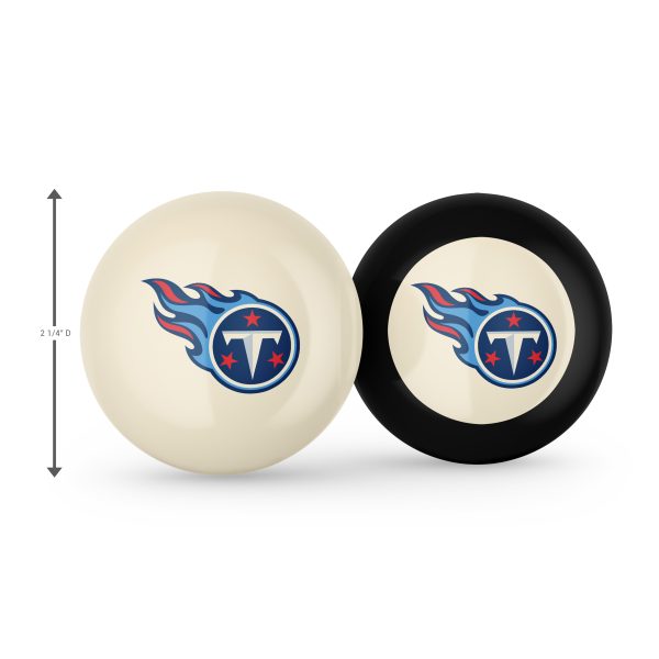 Tennessee Titans Grade A Polyester Logo Billiard Balls