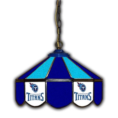 Tennessee Titans Handcrafted Stained Glass 14 inch Pub Light