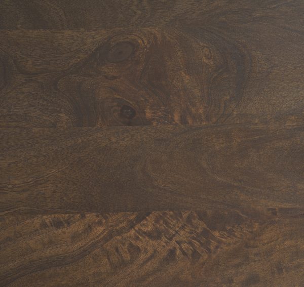Terra 48L x 28W x 15H Dark Brown Wood Oval Fluted Coffee Table 3