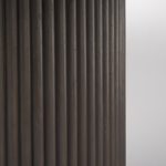 Terra 60L x 60W x 30H Dark Brown Wood Round Fluted Dining Table