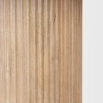 Terra 60L x 60W x 30H Light Brown Wood Round Fluted Dining Table