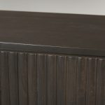 Terra 72L x 18W x 32H Dark Brown Wood Fluted Sideboard
