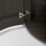 Terra Fluted Dark Brown 2-Door Accent Cabinet