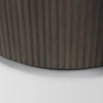 Terra Fluted Dark Brown 2-Door Accent Cabinet