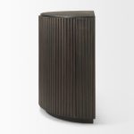 Terra Fluted Dark Brown 2-Door Accent Cabinet
