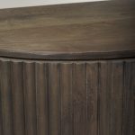 Terra Fluted Dark Brown 2-Door Accent Cabinet