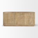 Terra Light Brown Wood Fluted Sideboard