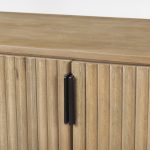Terra Light Brown Wood Fluted Sideboard