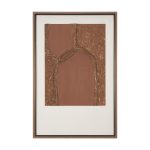 Terracotta Arches I by Mercana Studio Hand Embelished Textured Framed Art Print Matted under Glass