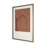Terracotta Arches I by Mercana Studio Hand Embelished Textured Framed Art Print Matted under Glass