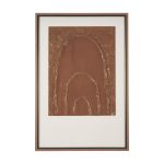 Terracotta Arches II by Mercana Studio Hand Embelished Textured Framed Art Print Matted under Glass