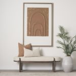 Terracotta Arches II by Mercana Studio Hand Embelished Textured Framed Art Print Matted under Glass