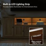 Tessa Seadrift TV Stand with LED Lighting and Charging Station 9 Tessa Seadrift TV Stand with LED Lighting and Charging Station
