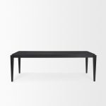 Teva Black Wood Rectangular 92" Dining Table