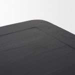 Teva Black Wood Rectangular 92" Dining Table
