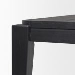 Teva Black Wood Rectangular 92" Dining Table