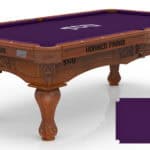 Texas Christian University Pool Table with Chardonnay Finish and Claw Leg 11 Texas Christian University Pool Table with Chardonnay Finish and Claw Leg