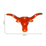 Texas Longhorns Logo Lighted Recycled Metal Sign 6 Texas Longhorns Logo Lighted Recycled Metal Sign