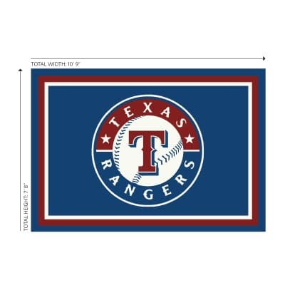 Texas Rangers 8x11 Spirit Rug Officially Licensed MLB Area Rug