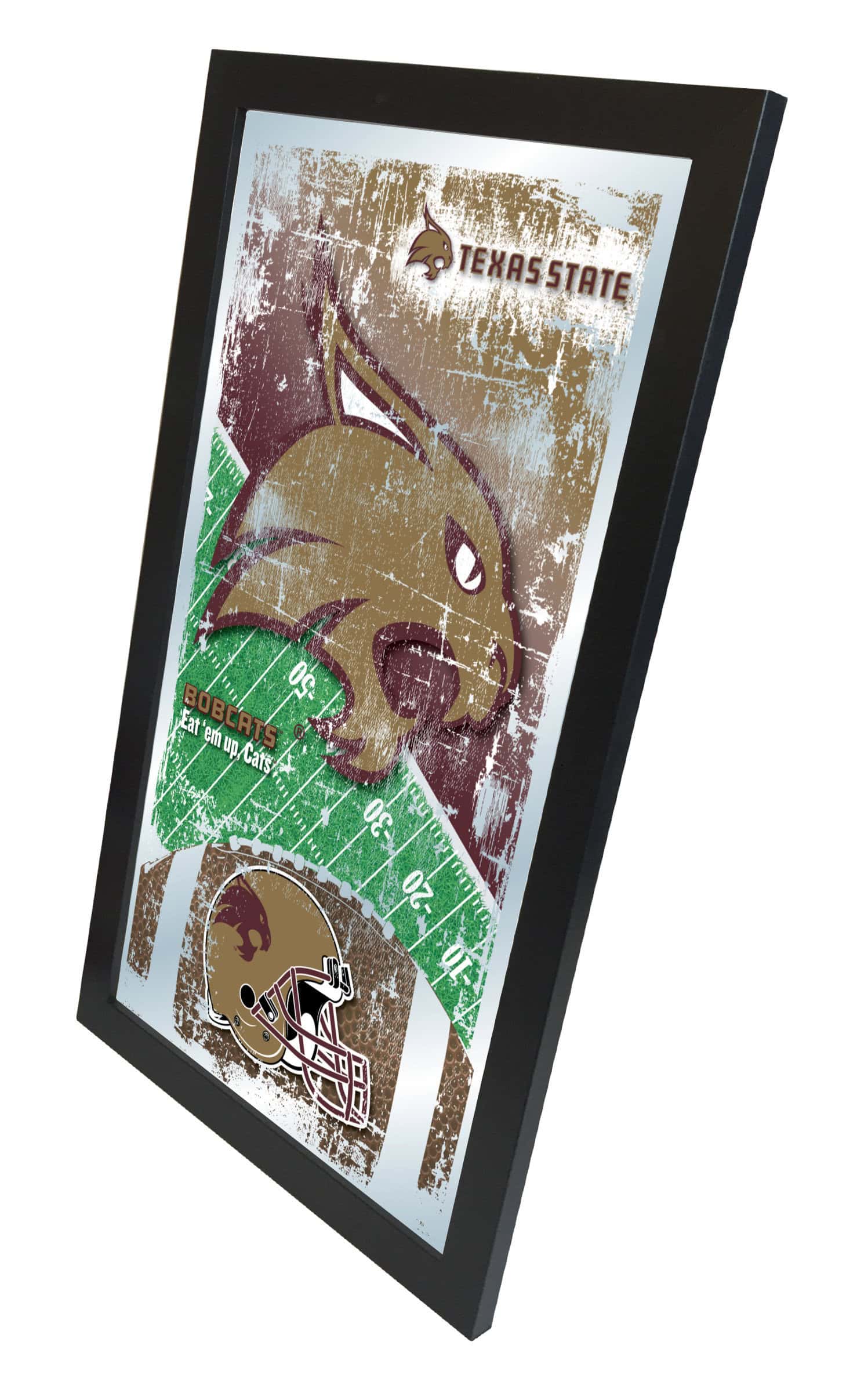 Texas State University 15x26 Football Wall Mirror 5 Texas State University 15x26 Football Wall Mirror
