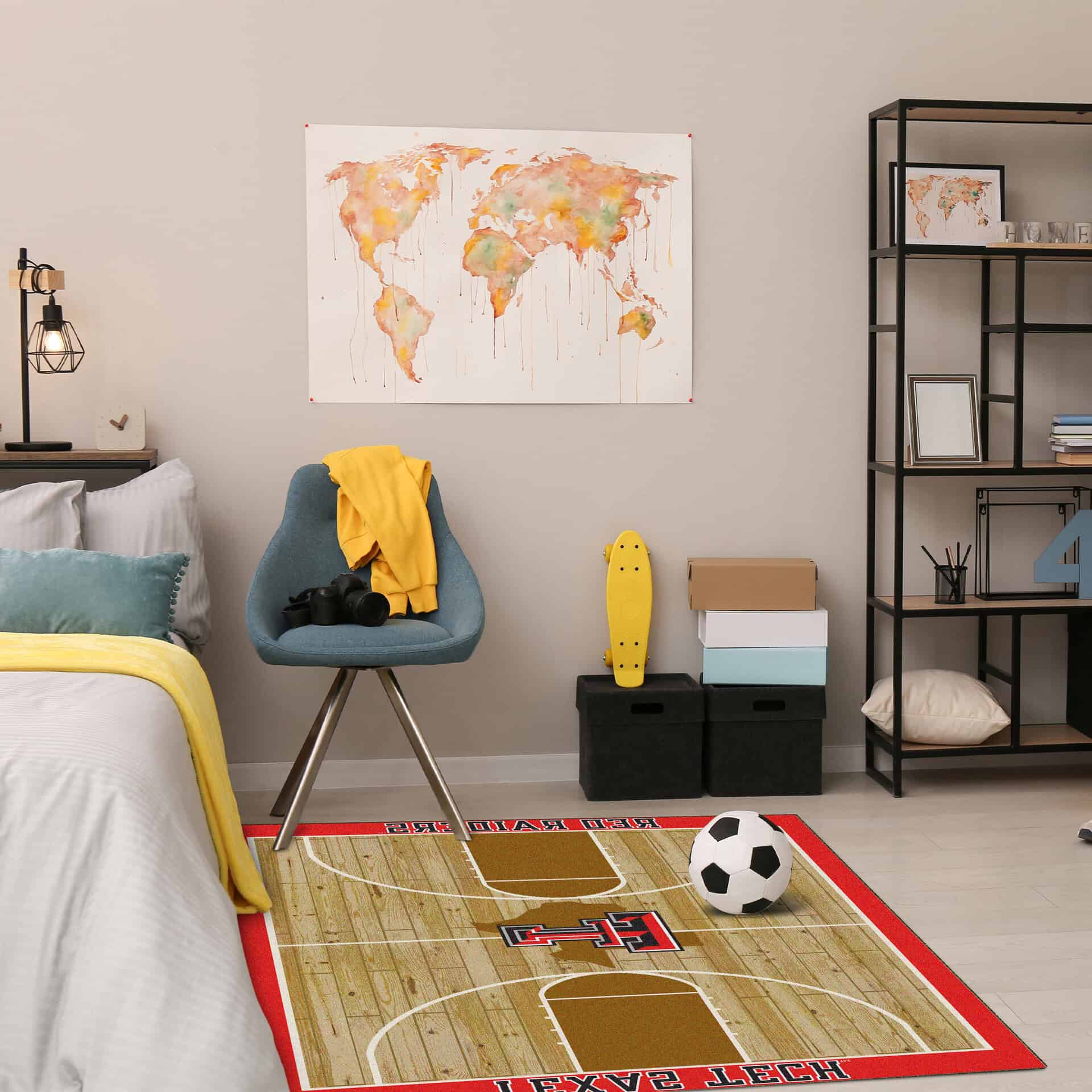 Texas Tech University 4x6 Courtside Rug 2 Texas Tech University 4x6 Courtside Rug - Image 2