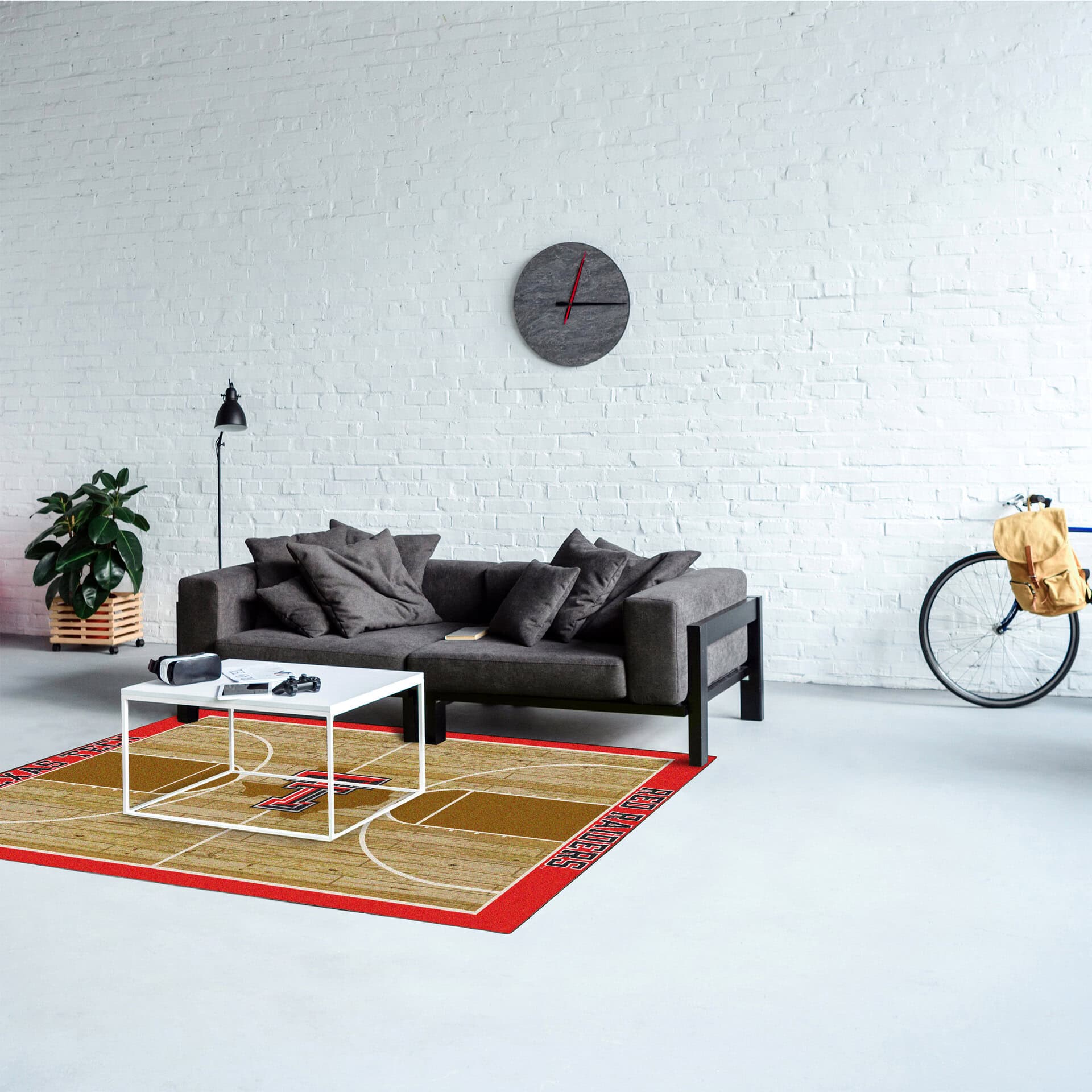 Texas Tech University 4x6 Courtside Rug 3 Texas Tech University 4x6 Courtside Rug - Image 3