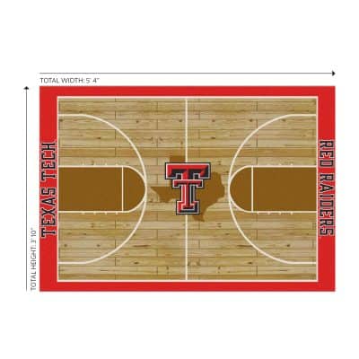 Texas Tech University 4x6 Courtside Rug