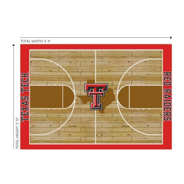 Texas Tech University 4x6 Courtside Rug