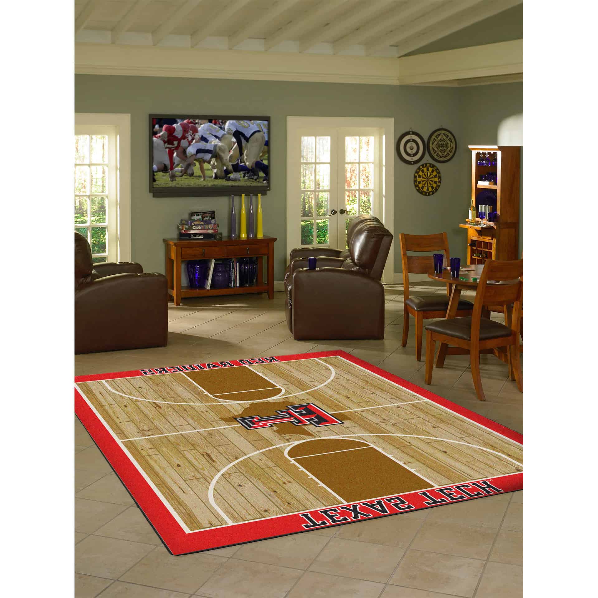 Texas Tech University 8x11 Courtside Rug 2 Texas Tech University 8x11 Courtside Rug - Image 2