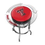 Texas Tech University Logo Chrome Bar Stool