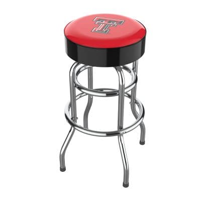 Texas Tech University Logo Chrome Bar Stool