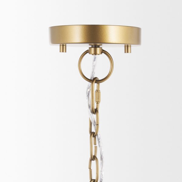 Thad 4 Light Natural Woven Rattan Dome Chandelier 3