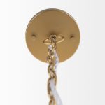 Thad 4-Light Natural Woven Rattan Foyer Chandelier