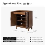 Thea Walnut Carved Floral Solid Wood Accent Cabinet 10 Thea Walnut Carved Floral Solid Wood Accent Cabinet